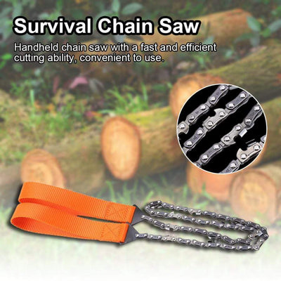 Survival Gears Depot survival chainsaw Portable Handheld Emergency Survival Chain Saw